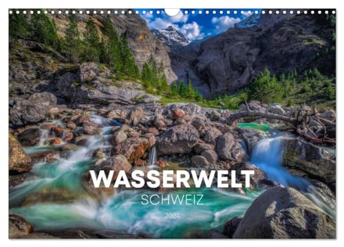 Wasserwelt Schweiz (Wandkalender 2025 DIN A3 quer), CALVENDO Monatskalender von CALVENDO