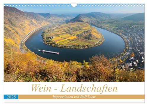 Wein - Landschaften (Wandkalender 2025 DIN A3 quer), CALVENDO Monatskalender von CALVENDO