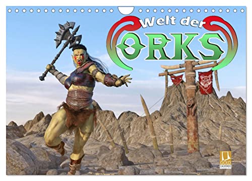 Welt der Orks (Wandkalender 2025 DIN A4 quer), CALVENDO Monatskalender von CALVENDO