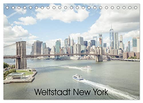 Weltstadt New York (Tischkalender 2025 DIN A5 quer), CALVENDO Monatskalender von CALVENDO