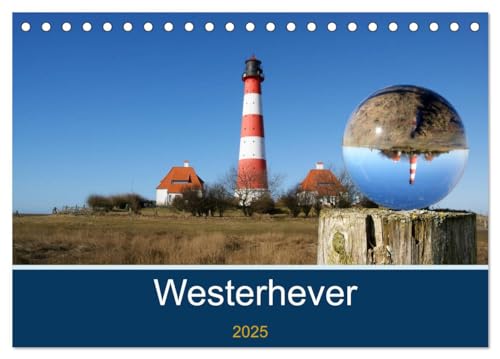Westerhever (Tischkalender 2025 DIN A5 quer), CALVENDO Monatskalender von CALVENDO