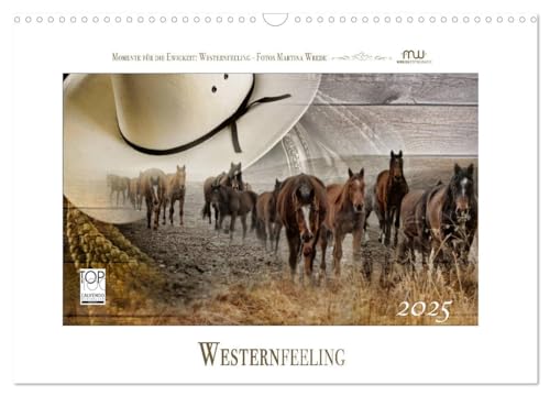 Western-Feeling (Wandkalender 2025 DIN A3 quer), CALVENDO Monatskalender von CALVENDO