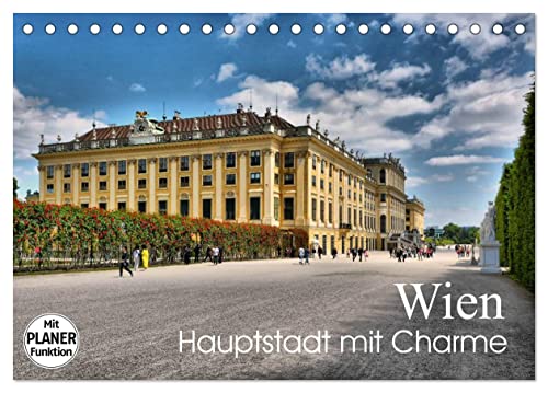 Wien - Haupstadt mit Charme (Tischkalender 2025 DIN A5 quer), CALVENDO Monatskalender von CALVENDO