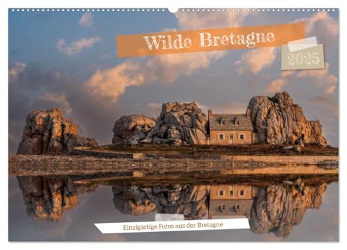 Wilde Bretagne (Wandkalender 2025 DIN A2 quer), CALVENDO Monatskalender von CALVENDO