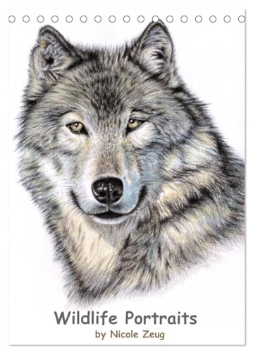 Wildlife Portraits (Tischkalender 2026 DIN A5 hoch), CALVENDO Monatskalender: Tierporträts by Nicole Zeug (CALVENDO Kunst) von Calvendo