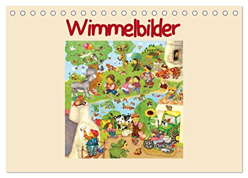 Wimmelbilder (Tischkalender 2025 DIN A5 quer), CALVENDO Monatskalender von CALVENDO