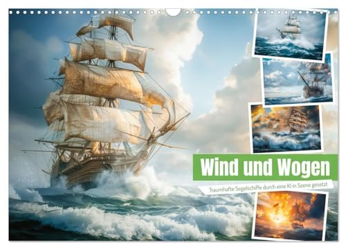 Wind und Wogen (Wandkalender 2025 DIN A3 quer), CALVENDO Monatskalender: Mit unseren erfahrenen Kapitänen und erstklassigen Crewmitgliedern führen wir ... Tagen der Seefahrt. (CALVENDO Mobilitaet) von CALVENDO