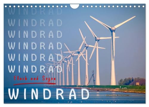 Windrad - Fluch und Segen (Wandkalender 2025 DIN A4 quer), CALVENDO Monatskalender von CALVENDO