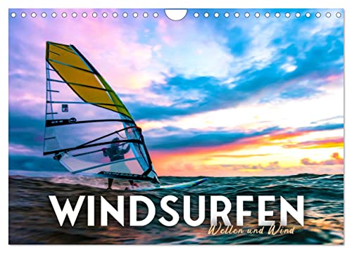 Windsurfen - Wellen und Wind (Wandkalender 2025 DIN A4 quer), CALVENDO Monatskalender von CALVENDO