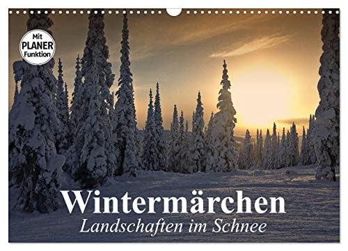 Wintermärchen. Landschaften im Schnee (Wandkalender 2026 DIN A3 quer), CALVENDO Monatskalender von CALVENDO
