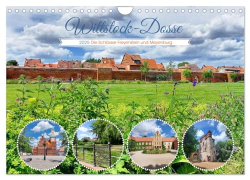 Wittstock-Dosse - Die Schlösser Freyenstein und Meyenburg (Wandkalender 2025 DIN A4 quer), CALVENDO Monatskalender von CALVENDO