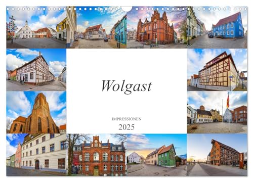 Wolgast Impressionen (Wandkalender 2025 DIN A3 quer), CALVENDO Monatskalender von CALVENDO