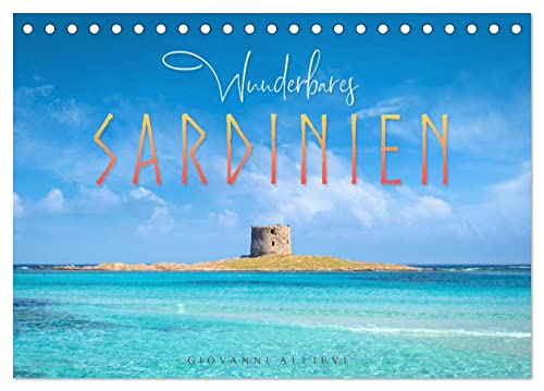 Wunderbares Sardinien (Tischkalender 2025 DIN A5 quer), CALVENDO Monatskalender von CALVENDO