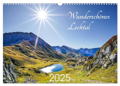 Wunderschönes Lechtal (Wandkalender 2025 DIN A3 quer), CALVENDO Monatskalender von CALVENDO