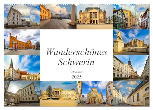 Wunderschönes Schwerin (Wandkalender 2025 DIN A2 quer), CALVENDO Monatskalender von CALVENDO