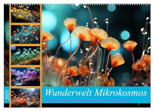 Wunderwelt Mikrokosmos (Wandkalender 2025 DIN A2 quer), CALVENDO Monatskalender von CALVENDO