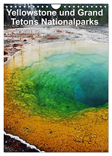 Yellowstone und Grand Tetons Nationalparks (Wandkalender 2025 DIN A4 hoch), CALVENDO Monatskalender von CALVENDO