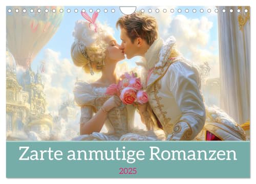 Zarte anmutige Romanzen (Wandkalender 2025 DIN A4 quer), CALVENDO Monatskalender von CALVENDO