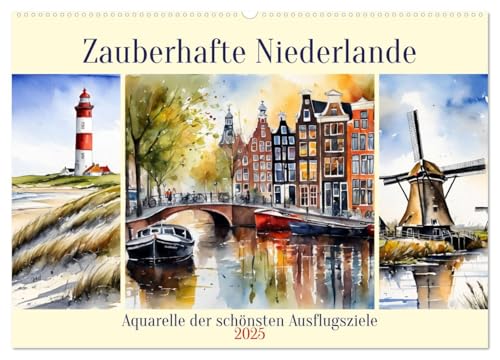 Zauberhafte Niederlande (Wandkalender 2025 DIN A2 quer), CALVENDO Monatskalender von CALVENDO