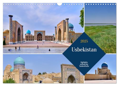 Zentralasien - Entlang der alten Seidenstraße (Wandkalender 2025 DIN A3 quer), CALVENDO Monatskalender von CALVENDO