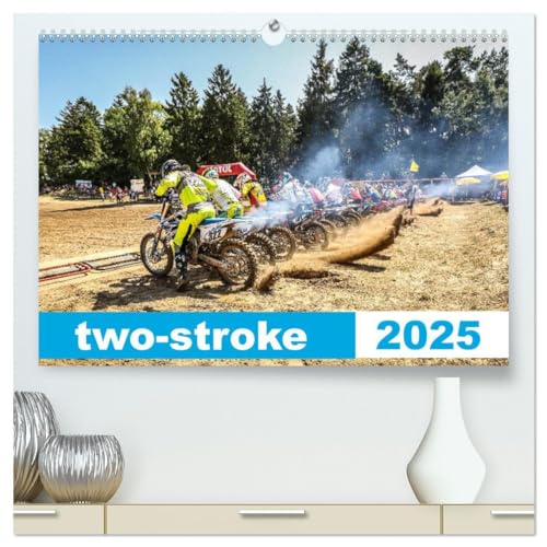 two stroke (hochwertiger Premium Wandkalender 2025 DIN A2 quer), Kunstdruck in Hochglanz: MX-Kalender 2021 (CALVENDO Sport)
