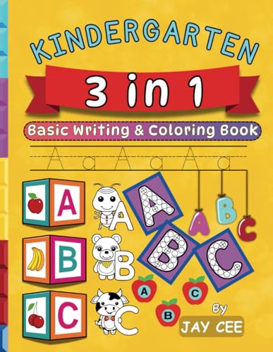 KINDERGARTEN 3 in 1: Basic Writing & Coloring Book von Independently published