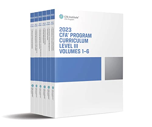 2023 CFA Program Curriculum Level III Box Set: Behavioral Finance, Capital Market Expectations, and Asset Allocation / Derivatives, Currency ... and Private Wealth Management / Insti von Wiley