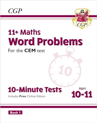 11+ CEM 10-Minute Tests: Maths Word Problems - Ages 10-11 Book 1 (with Online Edition) (CGP CEM 11+ Ages 10-11) von Coordination Group Publications Ltd (CGP)