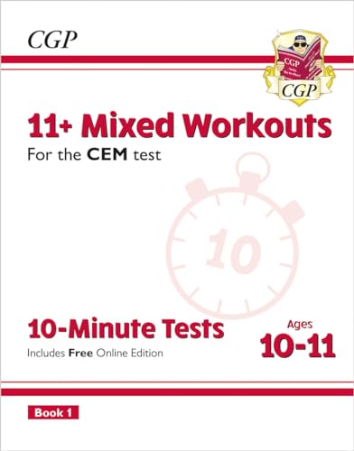 11+ CEM 10-Minute Tests: Mixed Workouts - Ages 10-11 Book 1 (with Online Edition) (CGP CEM 11+ Ages 10-11) von Coordination Group Publications Ltd (CGP)