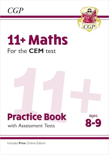 11+ CEM Maths Practice Book & Assessment Tests - Ages 8-9 (with Online Edition) (CGP 11+ Ages 8-9)