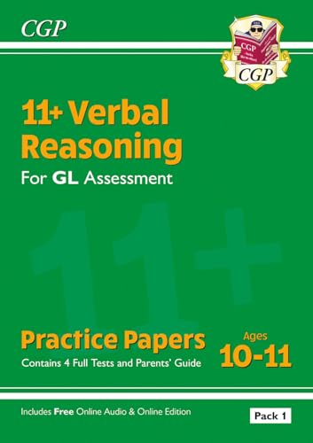 11+ GL Verbal Reasoning Practice Papers: Ages 10-11 - Pack 1 (with Parents' Guide & Online Ed) (CGP GL 11+ Ages 10-11) von Coordination Group Publications Ltd (CGP)