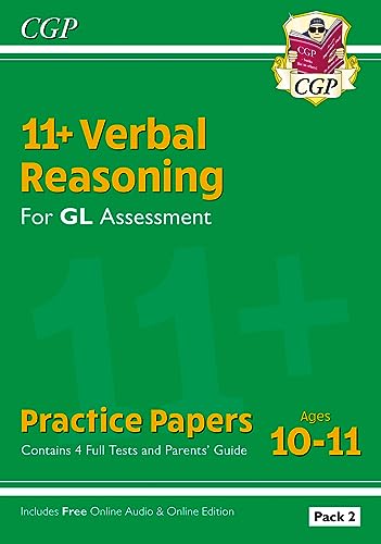 11+ GL Verbal Reasoning Practice Papers: Ages 10-11 - Pack 2 (with Parents' Guide & Online Ed): for the 2024 exams (CGP GL 11+ Ages 10-11) von Coordination Group Publications Ltd (CGP)