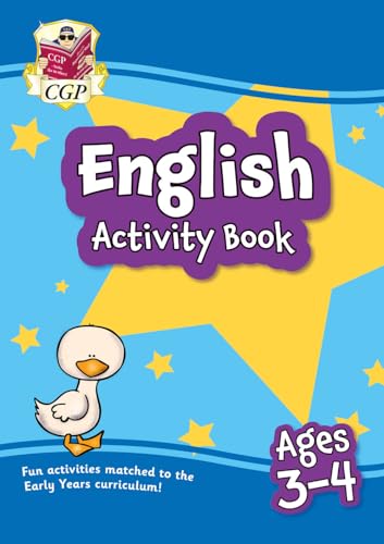 English Activity Book for Ages 3-4 (Preschool) (CGP Preschool Activity Books and Cards)