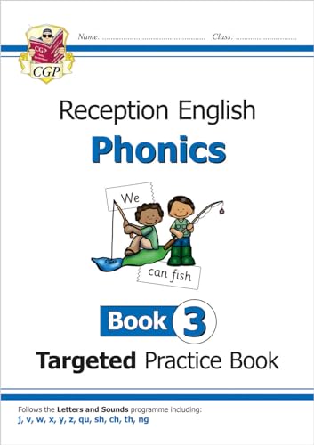 English Targeted Practice Book: Phonics - Reception Book 3 (CGP Reception Phonics) von Coordination Group Publications Ltd (CGP)