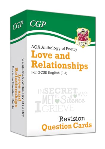 GCSE English: AQA Love & Relationships Poetry Anthology - Revision Question Cards: for the 2024 and 2025 exams (CGP GCSE English Literature Cards)