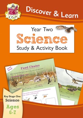 KS1 Science Year 2 Discover & Learn: Study & Activity Book (CGP Year 2 Science) von Coordination Group Publications Ltd (CGP)