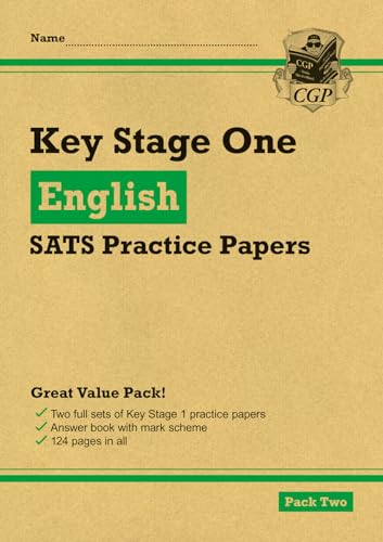 KS1 English SATS Practice Papers: Pack 2 (for end of year assessments) (CGP KS1 SATs Practice Papers) von Coordination Group Publications Ltd (CGP)