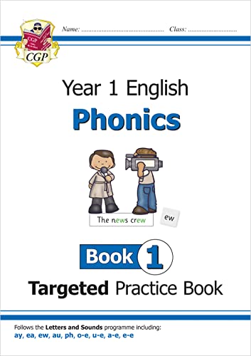 KS1 English Year 1 Phonics Targeted Practice Book - Book 1 (CGP Year 1 Phonics)