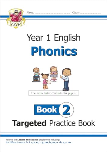 KS1 English Year 1 Phonics Targeted Practice Book - Book 2 (CGP Year 1 Phonics)