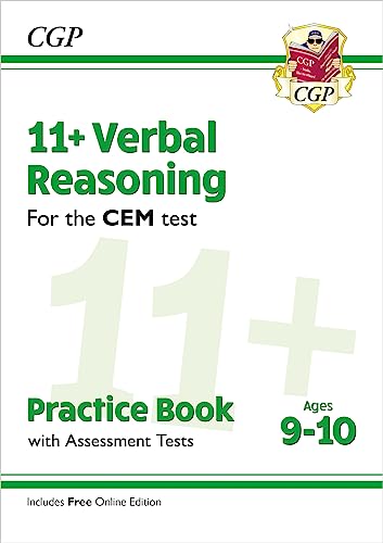 11+ CEM Verbal Reasoning Practice Book & Assessment Tests - Ages 9-10 (with Online Edition) (CGP CEM 11+ Ages 9-10) von Coordination Group Publications Ltd (CGP)