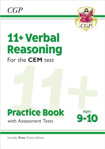 11+ CEM Verbal Reasoning Practice Book & Assessment Tests - Ages 9-10 (with Online Edition) (CGP CEM 11+ Ages 9-10) von Coordination Group Publications Ltd (CGP)