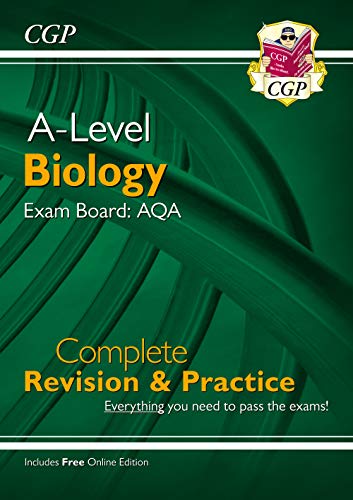 NEW A-Level Biology: AQA Year 1 & 2 Complete Revision & Practice with Online Edition (CGP A-Level Biology) (Verpackung kann variieren) (CGP AQA A-Level Biology) von Coordination Group Publications Ltd (CGP)