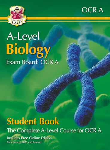 New A-Level Biology for OCR A: Year 1 & 2 Student Book with Online Edition (For exams from 2025) von Coordination Group Publications Ltd (CGP)