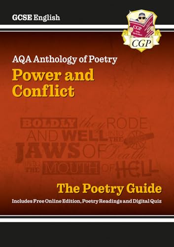 GCSE English AQA Poetry Guide - Power & Conflict Anthology inc. Online Edition, Audio & Quizzes: for the 2024 and 2025 exams (CGP AQA GCSE Poetry)