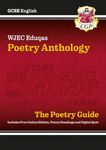 GCSE English WJEC Eduqas Anthology Poetry Guide includes Online Edition, Audio and Quizzes (CGP WJEC Eduqas GCSE Poetry) von Coordination Group Publications Ltd (CGP)