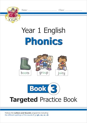 KS1 English Year 1 Phonics Targeted Practice Book - Book 3 (CGP Year 1 Phonics) von Coordination Group Publications Ltd (CGP)