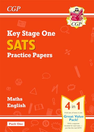 KS1 Maths and English SATS Practice Papers Pack (for end of year assessments) - Pack 1 (CGP KS1 SATS)