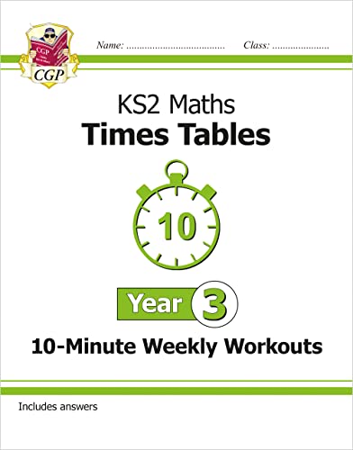 KS2 Year 3 Maths Times Tables 10-Minute Weekly Workouts (CGP Year 3 Maths) von Coordination Group Publications Ltd (CGP)