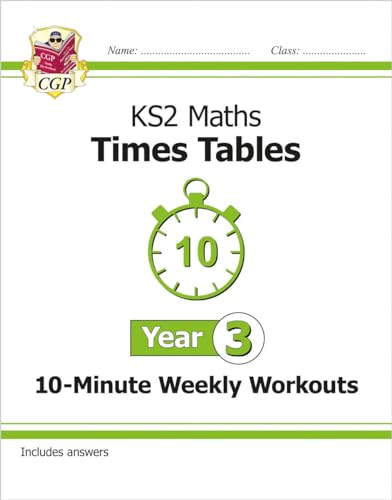 KS2 Year 3 Maths Times Tables 10-Minute Weekly Workouts (CGP Year 3 Maths) von Coordination Group Publications Ltd (CGP)