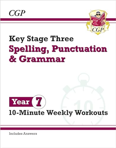 New KS3 Year 7 Spelling, Punctuation and Grammar 10-Minute Weekly Workouts von Coordination Group Publications Ltd (CGP)